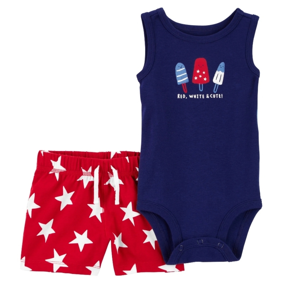 Baby 0-3 months 4th of July outfit